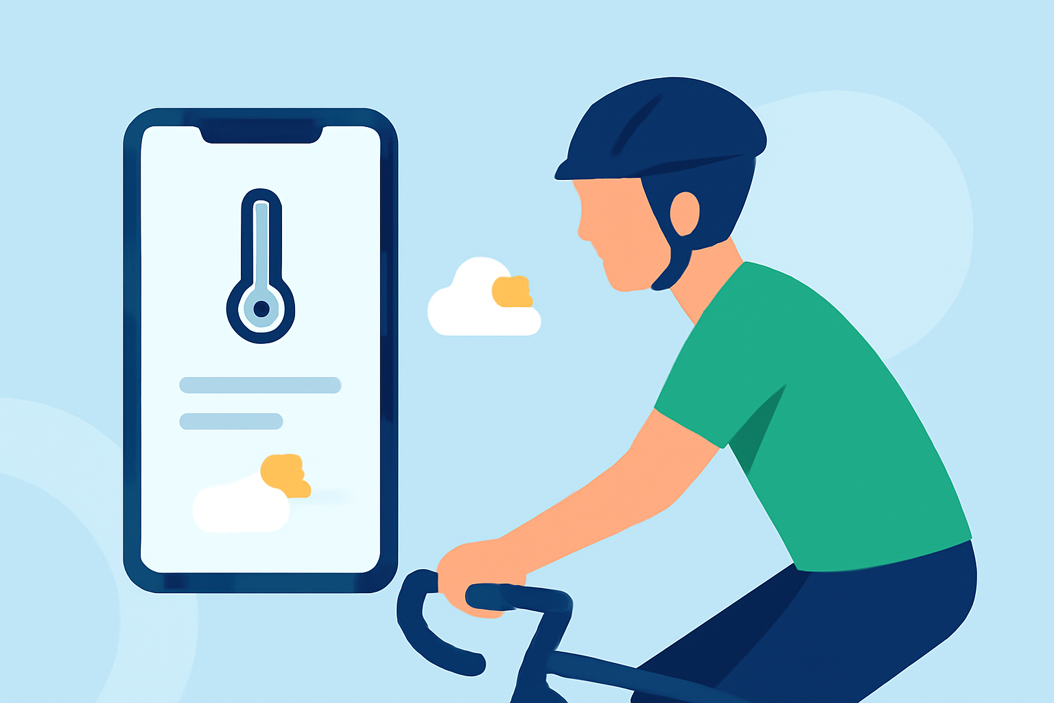 Top Apps for Cyclists: Temperature Alerts and Weather Forecasts