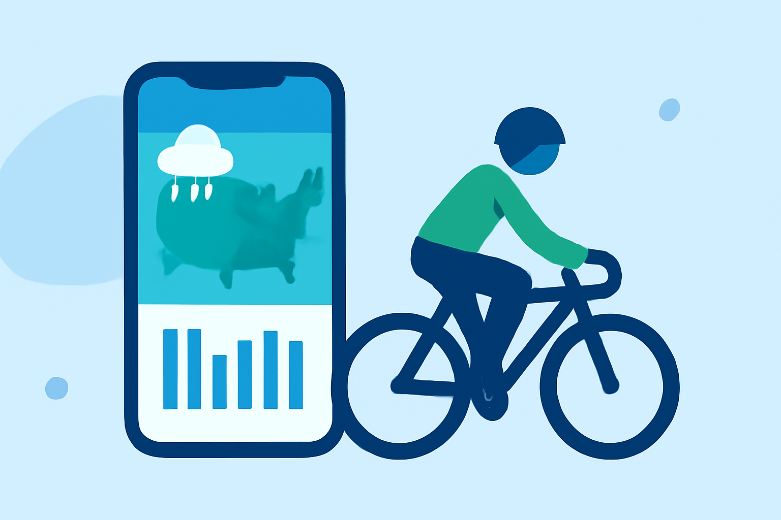 Best Apps for Precipitation Maps for Cyclists in the United States