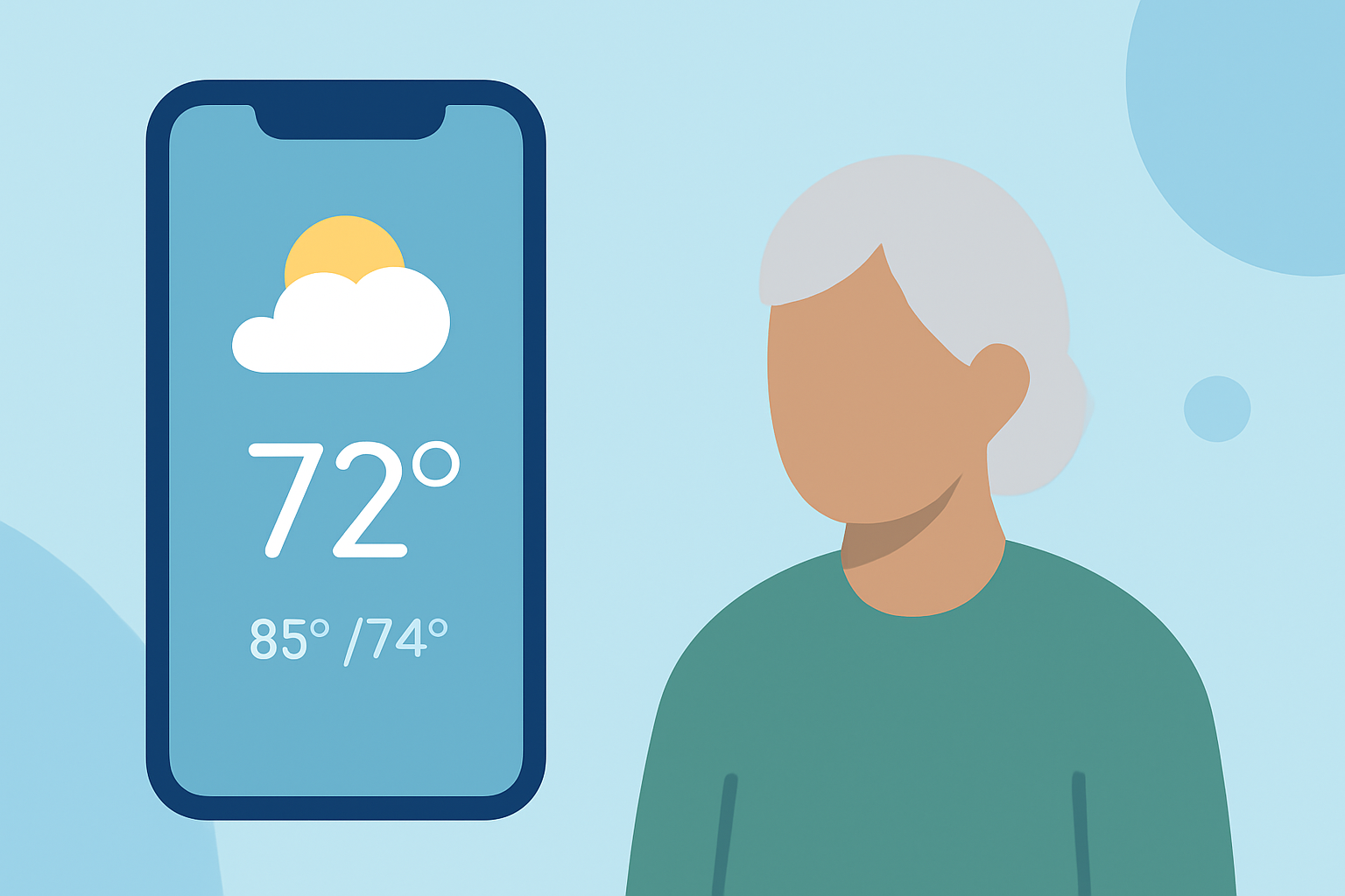 Best iOS Apps for Lock Screen Weather for Seniors
