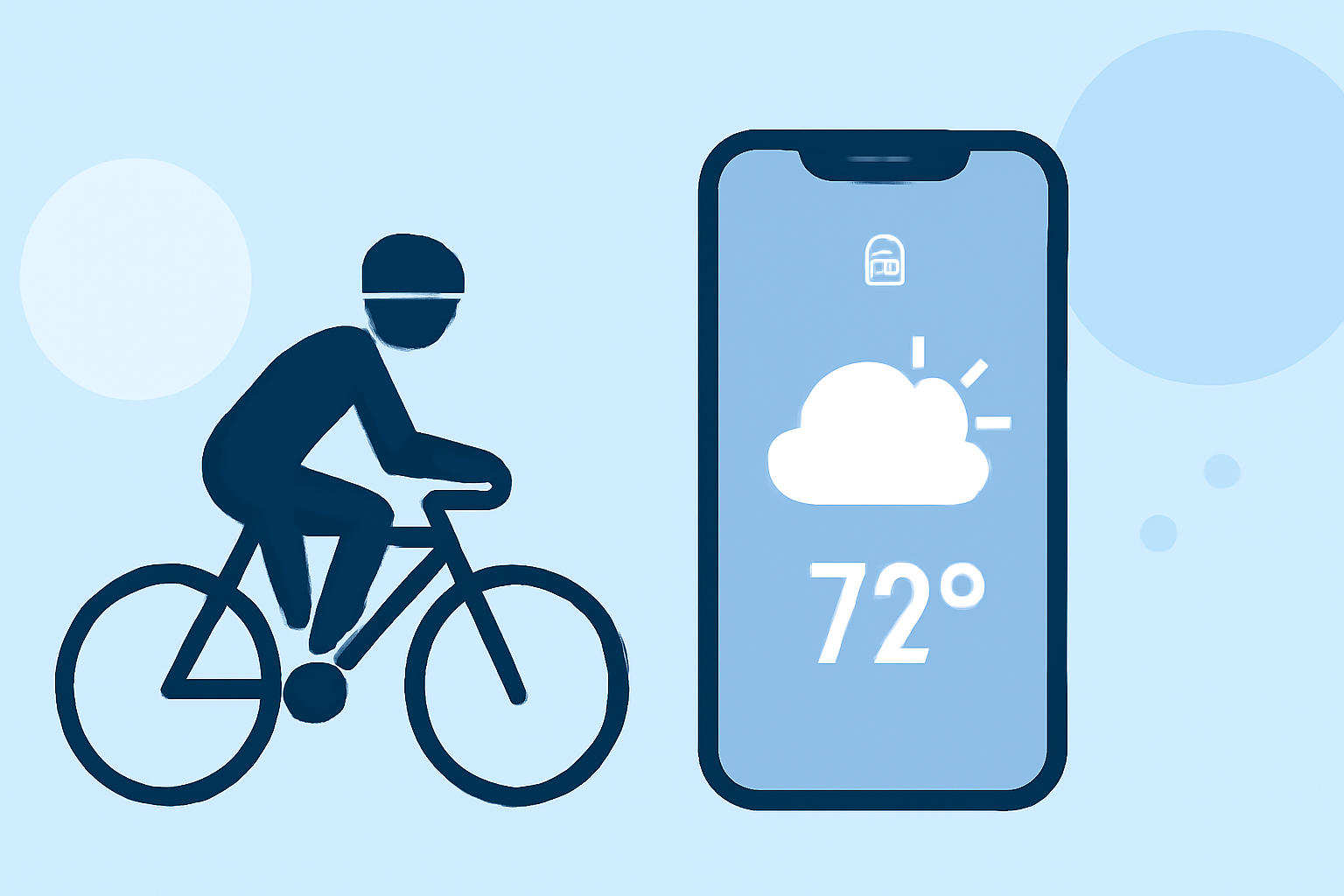 The Best Lock Screen Weather App for Cyclists