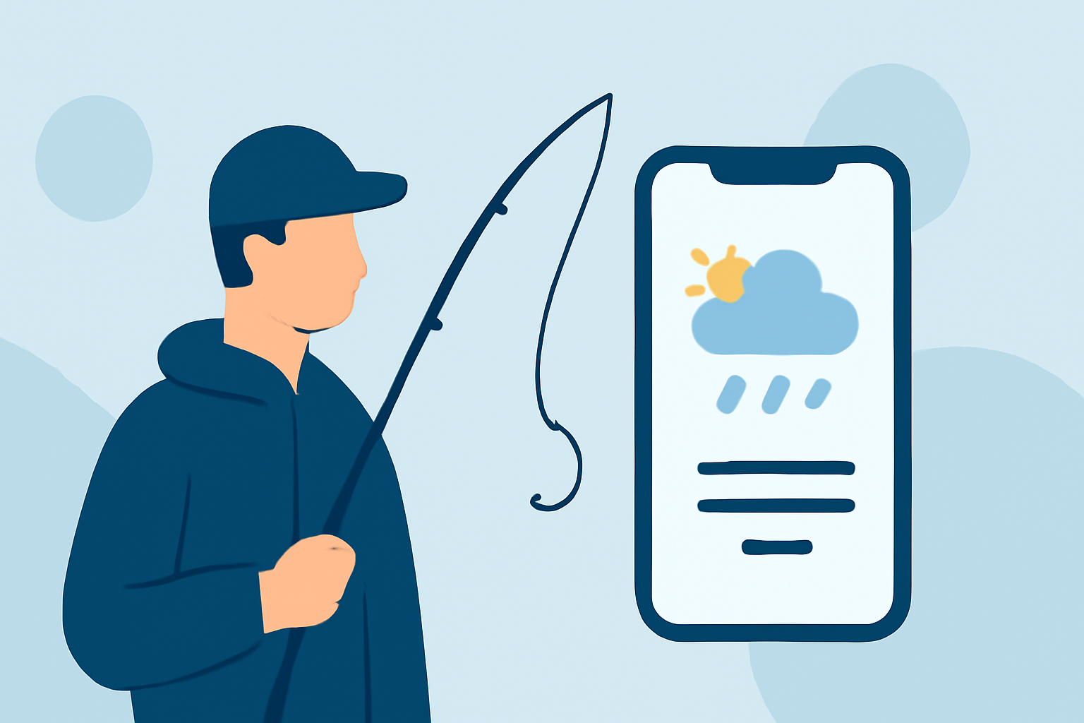 How to Choose the Best Weather App to Avoid Surprise Rain for Fishermen