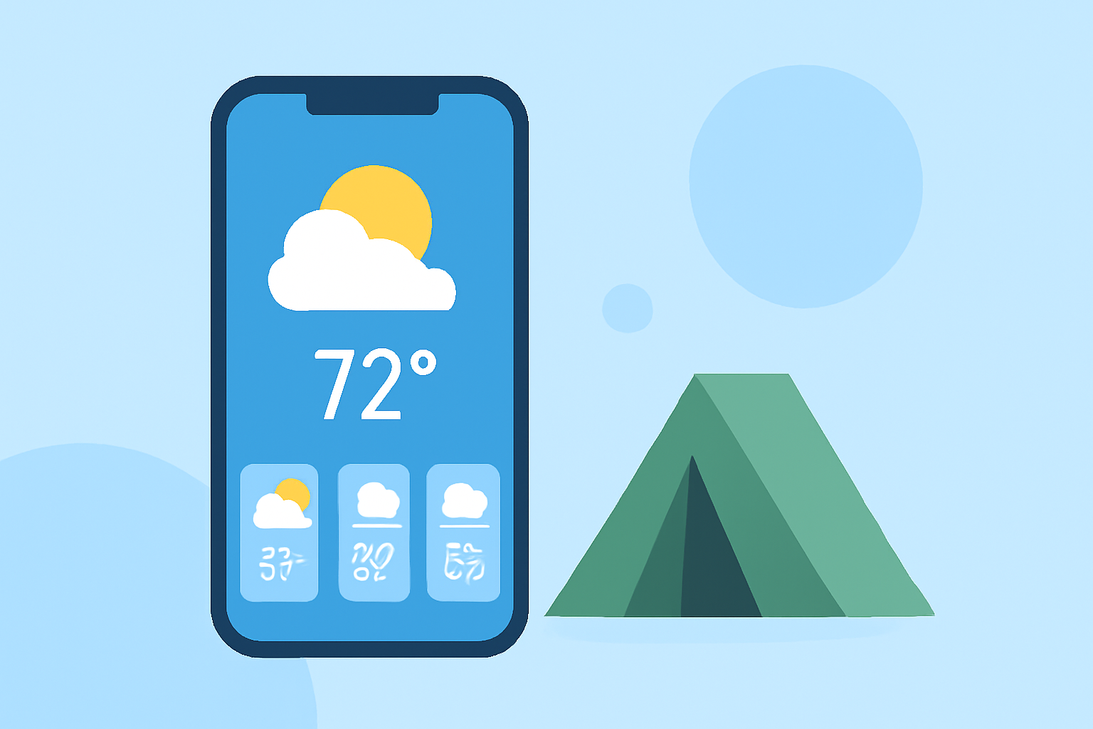 Choosing the Best Weather App with Widgets for Camping
