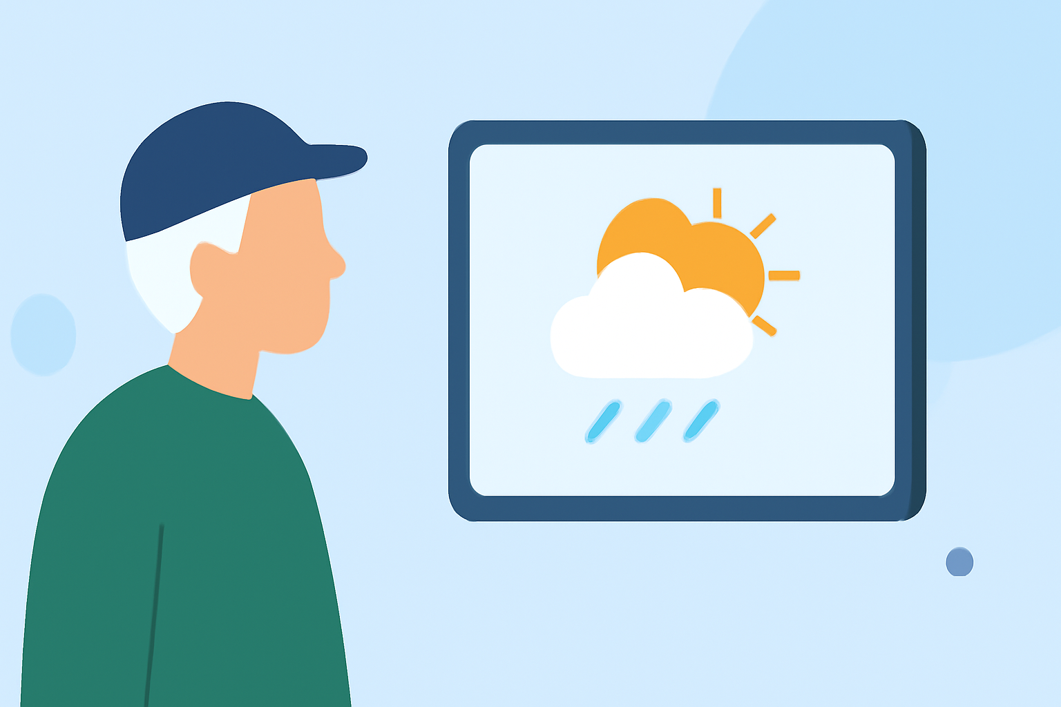 How to Monitor Weather for Elderly Parents Working Outdoors