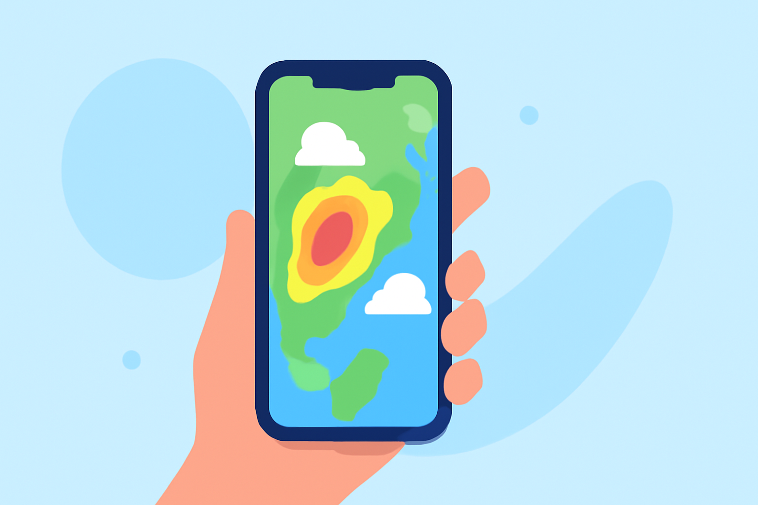 How to Read a Weather Radar Map Using Clime: A Guide for iPhone Users