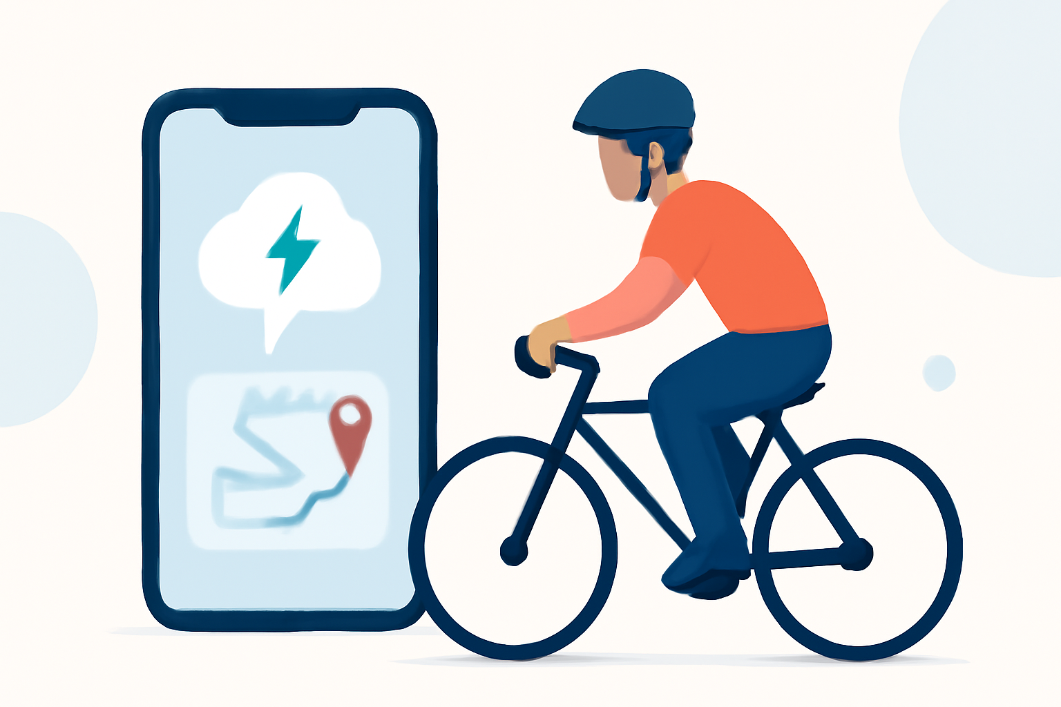 Choosing the Best App for Lightning Tracking While Cycling