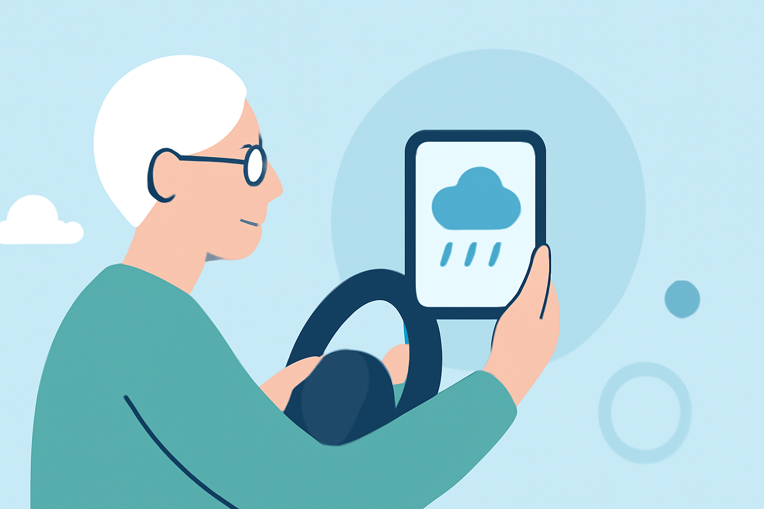 How to Monitor Weather for Elderly Parents Driving