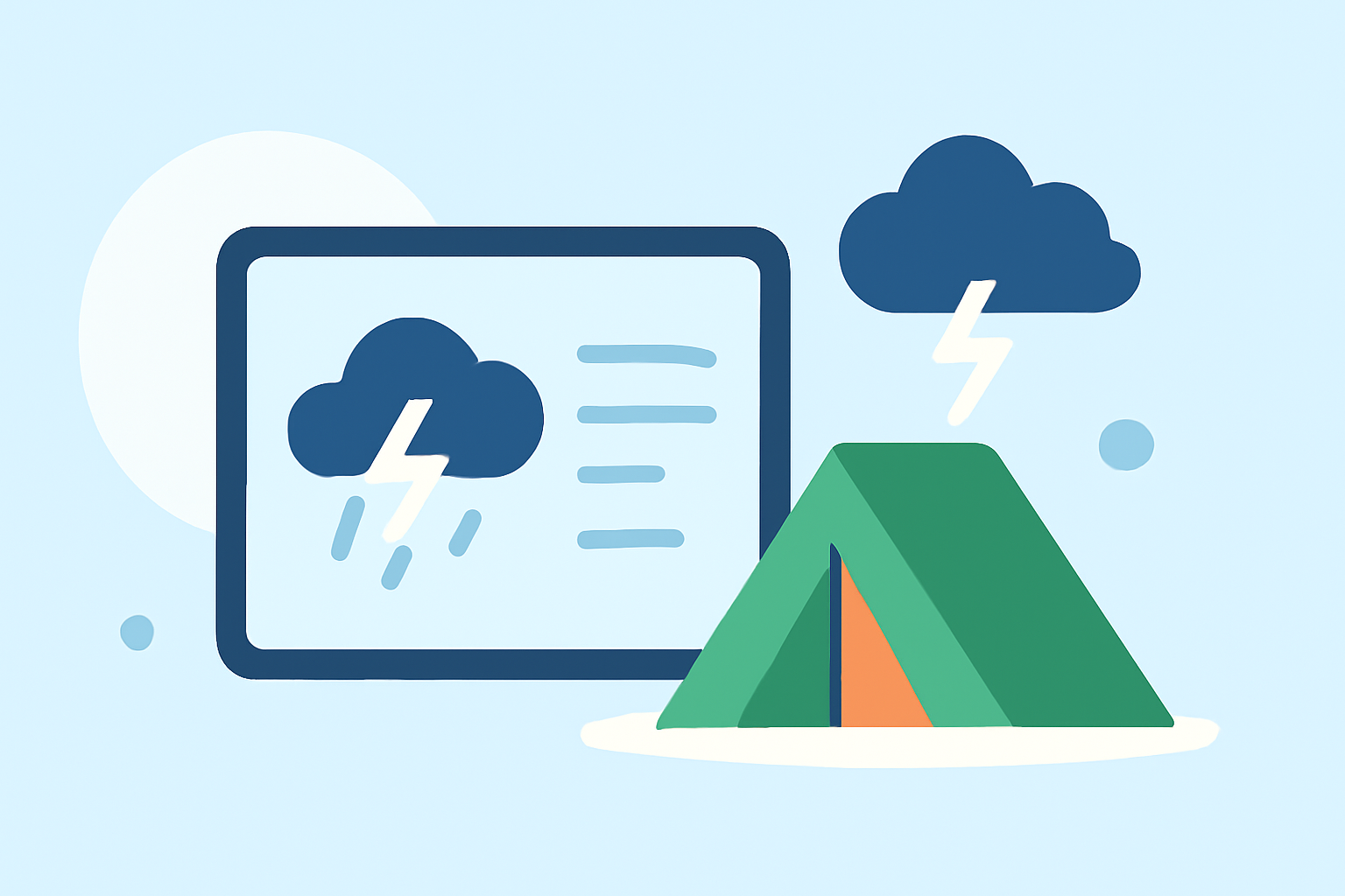 How to Effectively Plan a Camping Trip Around Storms Using Clime