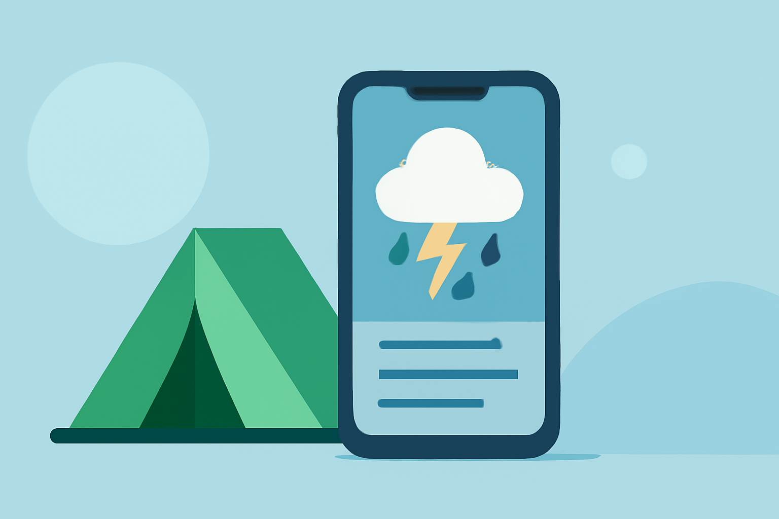 Plan Your Camping Trip Around Storms with Clime: The Essential App for Travelers
