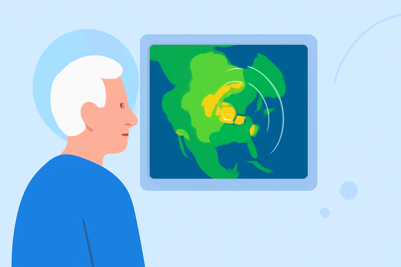 How Seniors Can Read Weather Radar Maps Using Clime