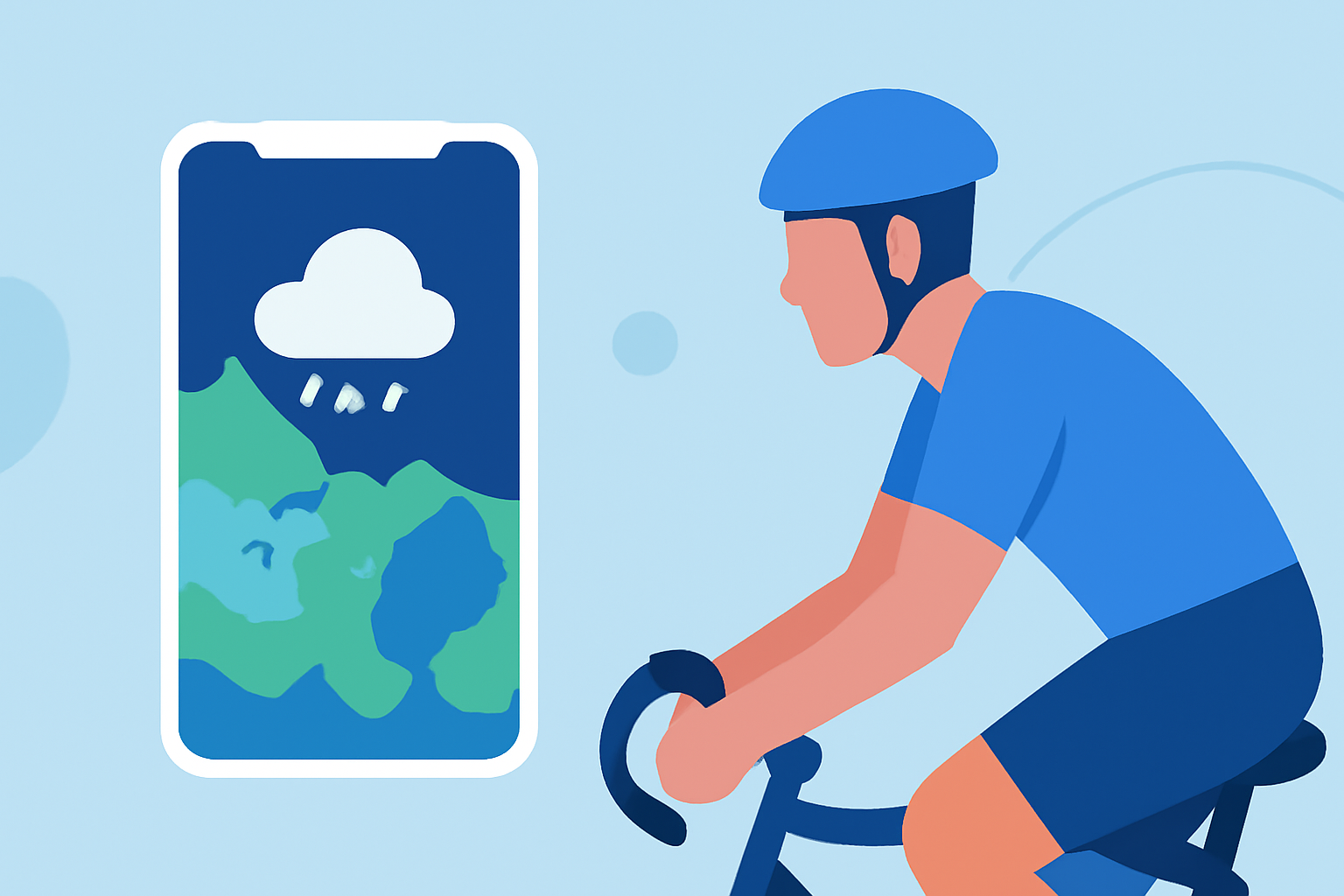 The Ideal Weather App for Cyclists: Reliable Precipitation Maps