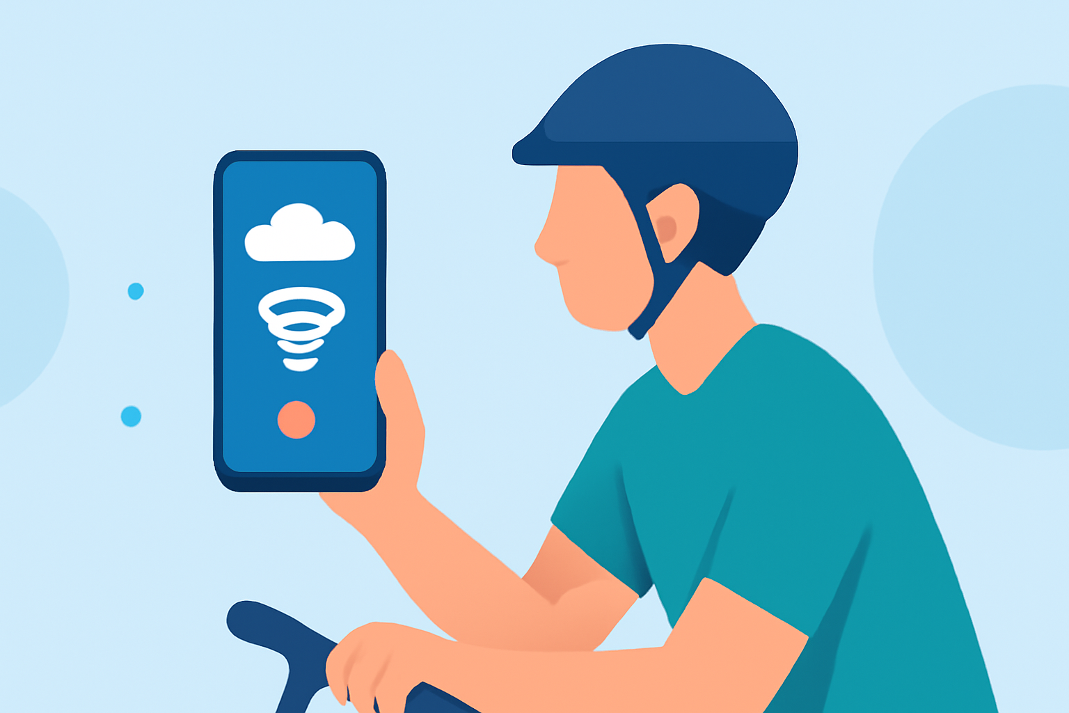Which Weather App Should I Install for Tornado Tracking for Cyclists?