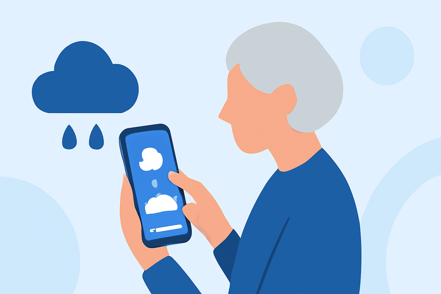Which Weather App is Best for Avoiding Surprise Rain for Seniors?