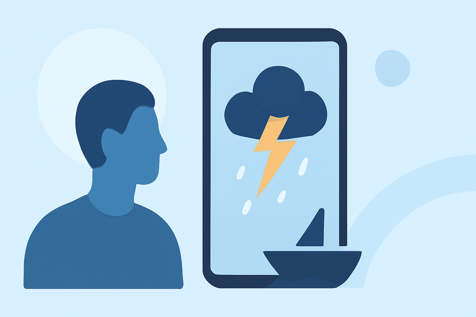 Which App Helps You Determine Storm Danger for Boat Trips?