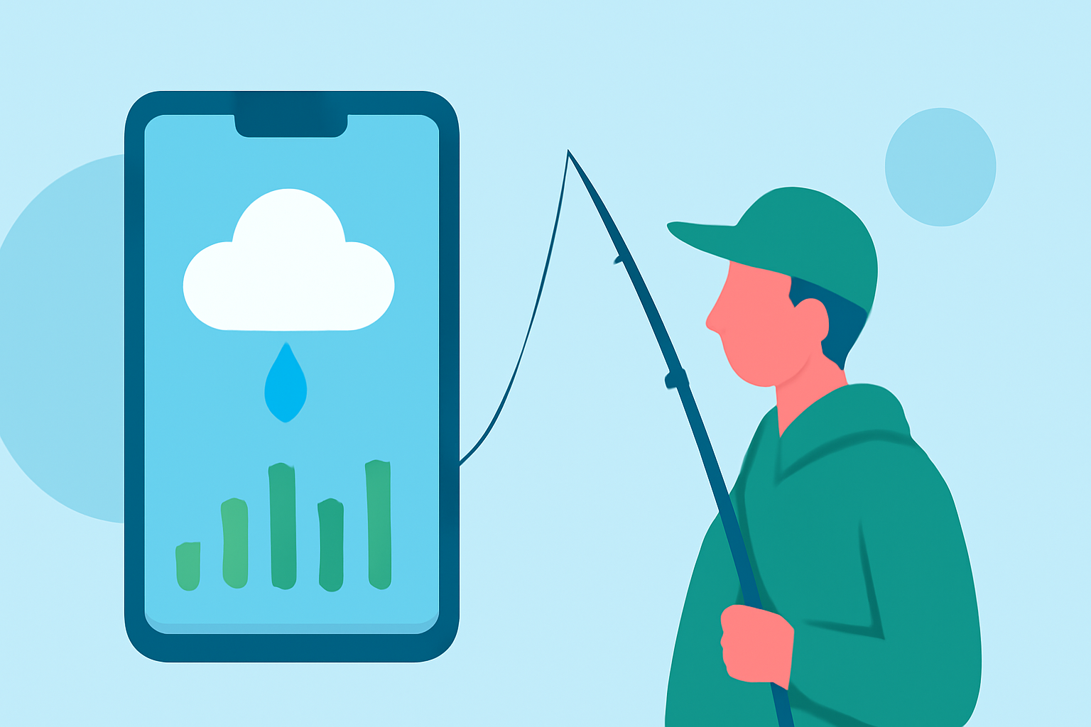 Which Weather App Is Best for Understanding Precipitation Probability for Fishermen?