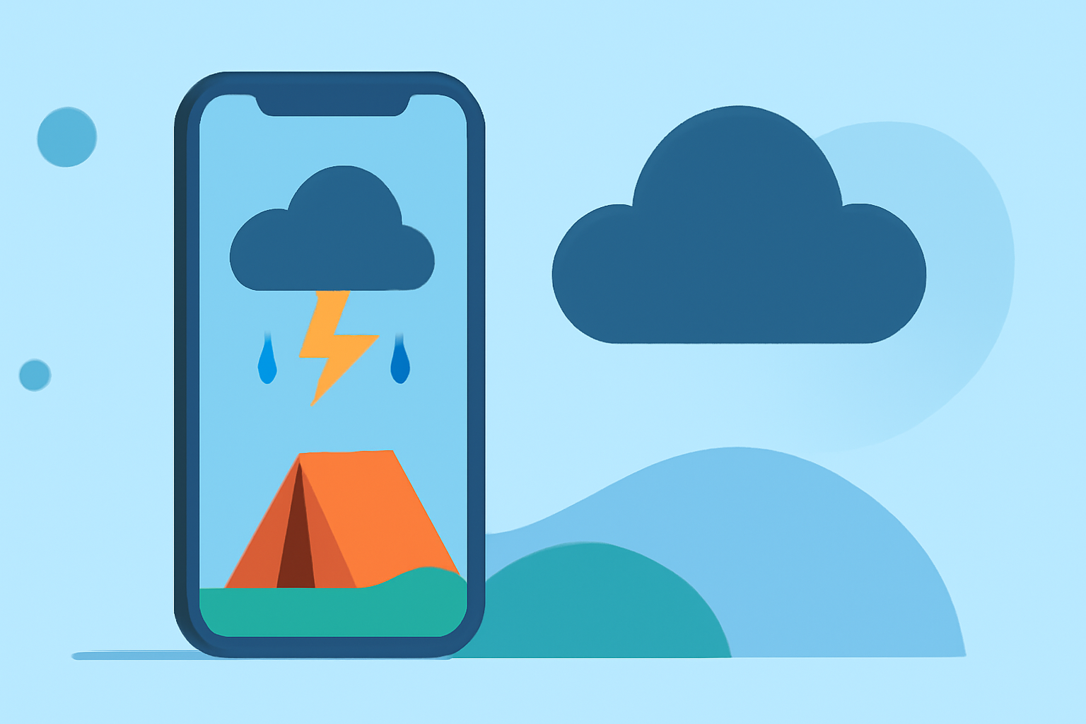Which Weather App Should I Install for Camping Trips Around Storms?
